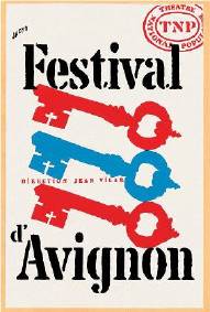 affiche historique du festival d'Avignon
