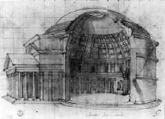 Giavanni Antonio Dosio : La Panthéon de Rome. DR
