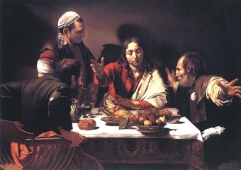 Le Caravage, Les Disciples dEmma&uuml;s. Londres, National Galery. Photo D.R.