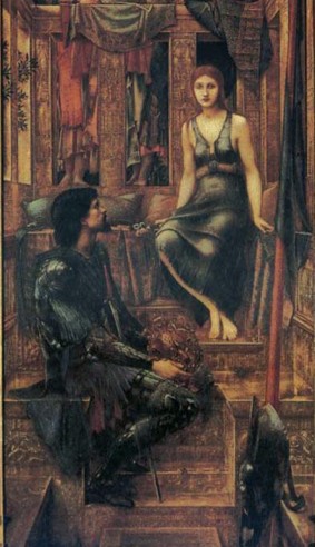 Sir Edward Coley Burne-Jones, Le Roi Cophetua et la servante mendiante (détail).Tate Gallery, Londres. Photo D.R.