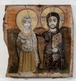 Icône du Christ avec l’abbé Ména. Monastère de Baouit. VIIe siècle. Musée du Louvre/Georges Poncet.