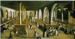 Jan Beerblock, La salle commune de l’hôpital Sint-Jan à Bruges, 1778.