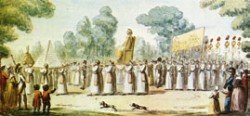 Étienne Béricourt, Procession de la déesse Raison,1790