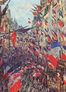 Claude Monet : La rue Saint-Denis pavoisée. Rouen, Musée des Beaux-Arts