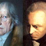 De gauche à droite : Friedrich Hegel (1770-1831) et Emmanuel Kant (1724-1804)
