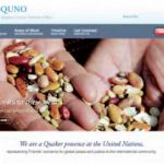 Page d’accueil du site de la représentation quaker auprès des Nations-Unies. Cette image illustre leur étude “Qui possède les semences ? Propriété intellectuelle et alimentation”. http://www.quno.org