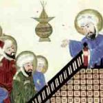 Mahomet faisant son dernier prêche à de nouveaux convertis, tiré d’un manuscrit médiéval d’un traité d’astronomie persan de al-Biruni. Paris, Bibliothèque nationale de France